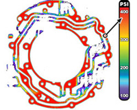 Fig 4: Fujifilm Prescale® Film After Topaq® Analysis