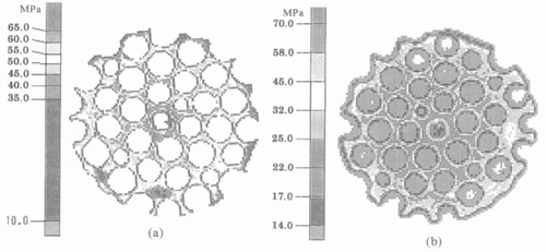 Fig 10 Colored impressions in a golf-ball impact