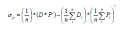 D = set of digitized points (3xn) & P = set of closest points on implant surface (3xn)