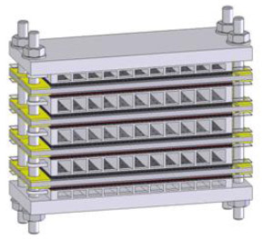 Abb. 1: schematische Darstellung des Stackkonzepts basierend auf Bi-Zellen