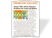 Sensor Film Solves Pressure Problem For Load Cell Maker