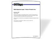 Mold-alignment Paper – Sensor Products Inc.