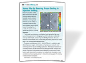 Sensor Film For Ensuring Proper Sealing In Injection Molding