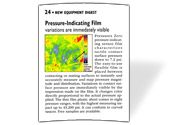 Pressure Indicating Film – Variations Are Immediately Visible